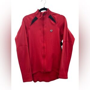 Pearl Izumi Men’s Large Cycling Thermal Jacket Jersey Full Zip Red